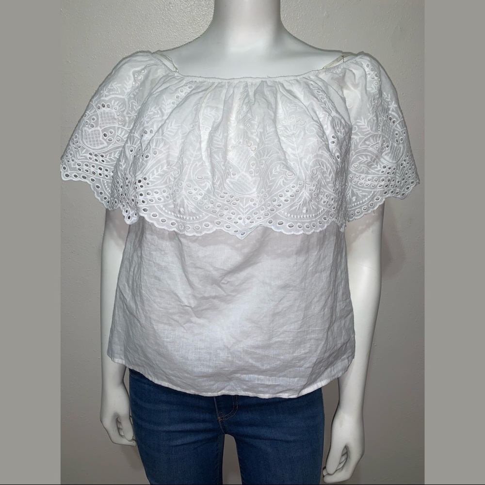 Off-Shoulder White Top